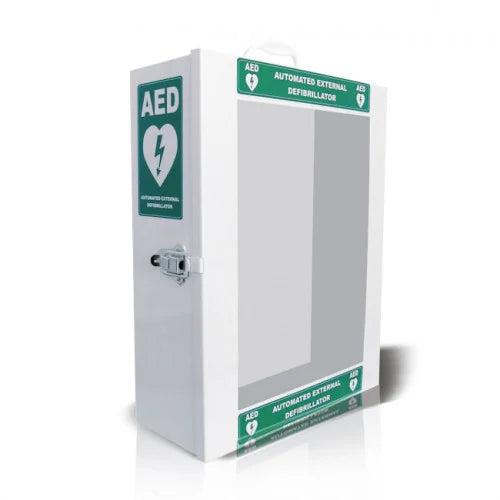 Smarty Saver Defibrillator (AED) SM2 Cabinet Bundle | Fully Automatic Workplace Package – TGA Approved