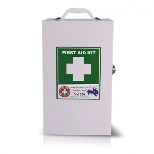 Workplace First Aid Kit (Metal Wall Mount) K700 | Low Risk Compliant Kit for Offices & Warehouses