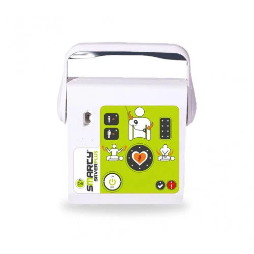 Smarty Saver Plus AED (SM4) Transport Bundle | Fully Automatic Defibrillator with Waterproof Case – TGA Approved