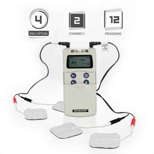 TENS & EMS Machine MH6000B (Professional Range) | Pain Relief & Muscle Stimulation Device